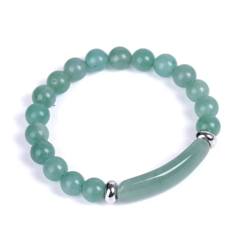 1pc Healing Stone Bracelet, Natural Gemstone, Chakra Crystal Energy Bracelet, Handmade Jewelry