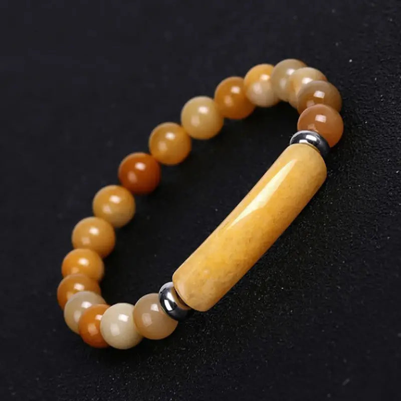 1pc Healing Stone Bracelet, Natural Gemstone, Chakra Crystal Energy Bracelet, Handmade Jewelry