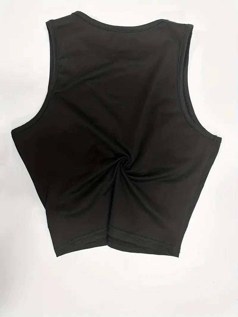 Cut Out Slim Sleeveless Tank Top