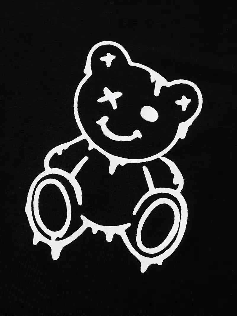 Bear Outfit Shorts & T-shirt Short Sleeves Crew Neck