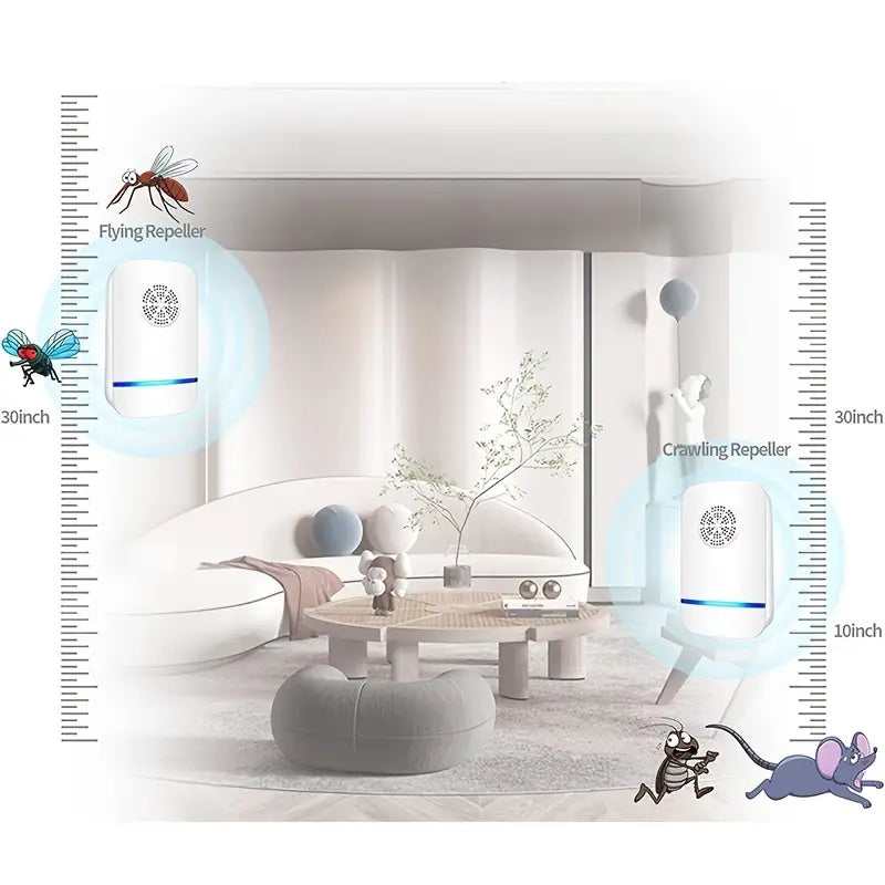 Ultrasonic Insect Repellent Indoor Electronic Insect Repellent Applicable to Mosquitoes Mice Cockroaches Spiders and Insects