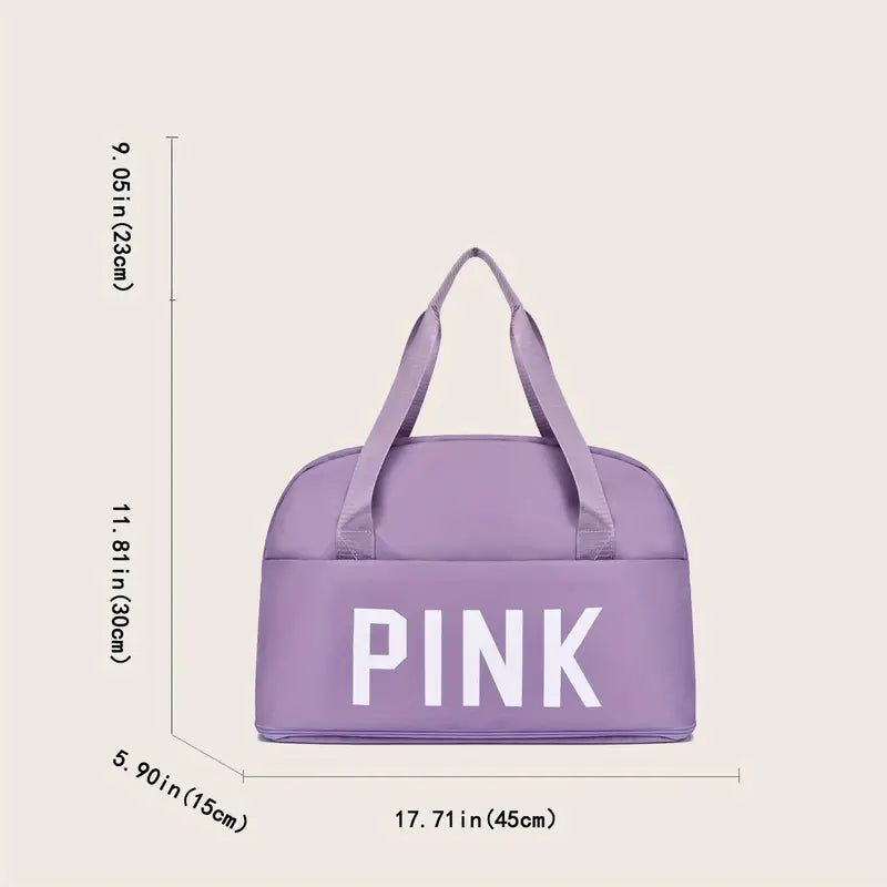 Letters Travel Handbag, Duffle Bag, Travel Luggage Bag, Large Capacity Multifunctional Bag (Expandable)