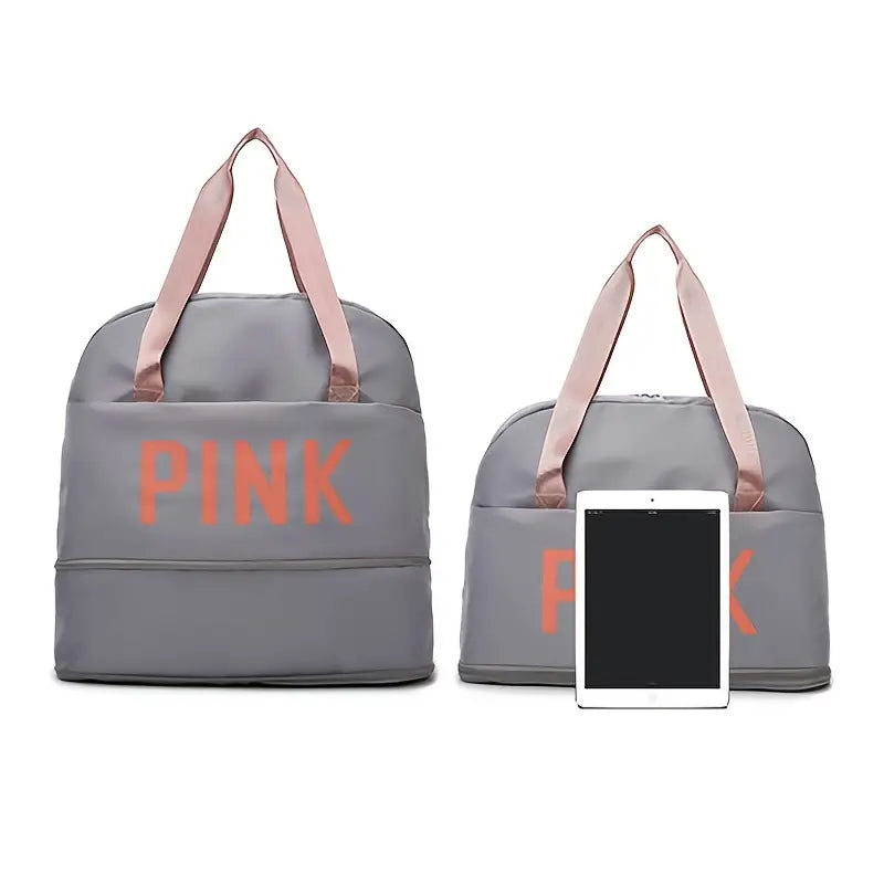 Letters Travel Handbag, Duffle Bag, Travel Luggage Bag, Large Capacity Multifunctional Bag (Expandable)