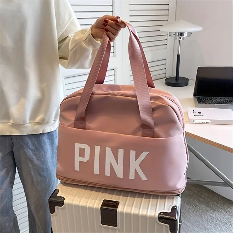 Letters Travel Handbag, Duffle Bag, Travel Luggage Bag, Large Capacity Multifunctional Bag (Expandable)