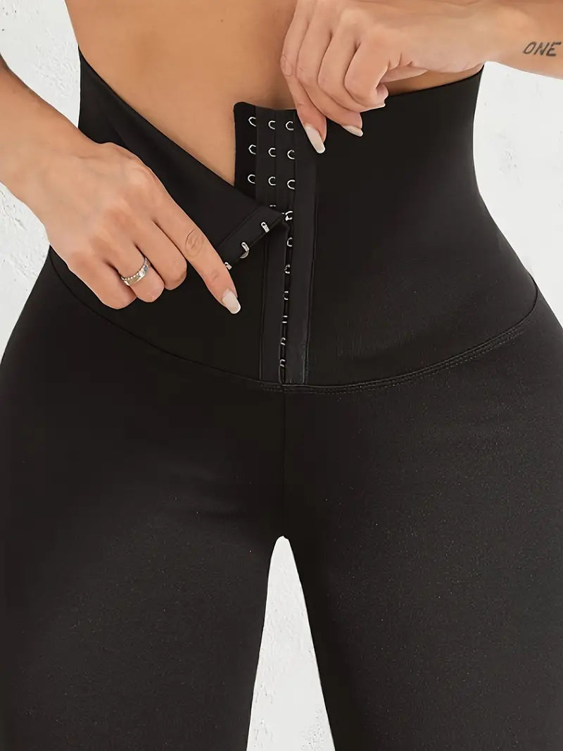 High Waist Skinny Fitness Solid Legging, Butt Lifting Tummy Control Sexy Leggings