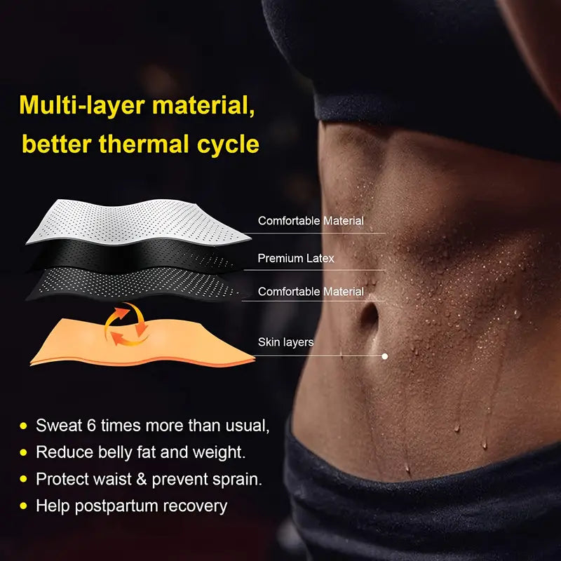 Breathable Neoprene Waist Trainer Trimmer Belt, Body Shapewear for Women, Order A Size Up