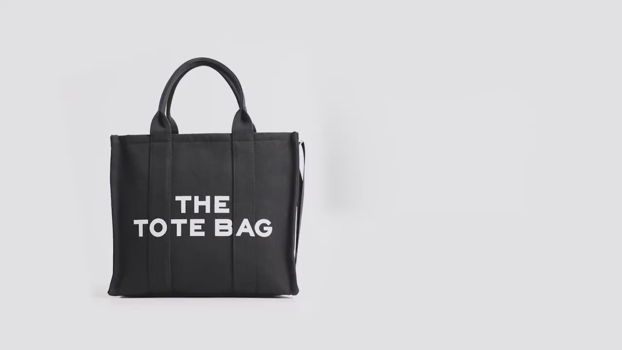 Load and play video in Gallery viewer, THE TOTE BAG - Large Canvas Capacity Tote Shoulder Bag with Adjustable Strap