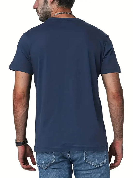 Men's ARIAT Print Trendy T-shirt, Crew Neck Short Sleeve Tops, Graphic Tee Men's Clothes Summer