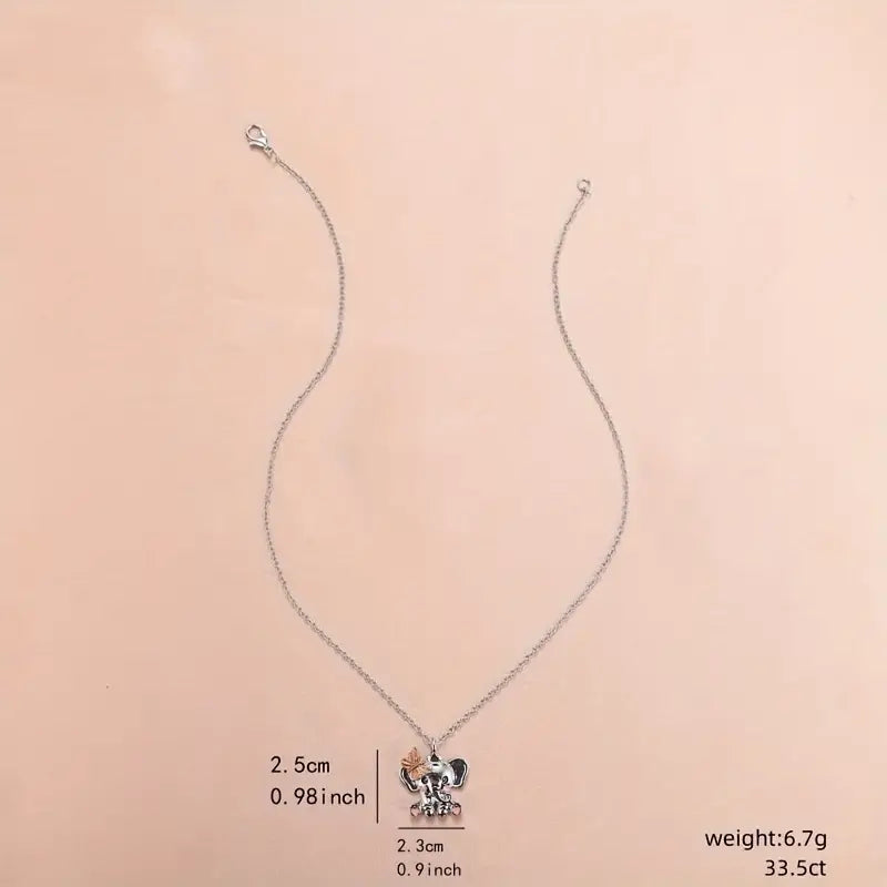 Elephant Pendant Necklace, Spiritual Jewelry