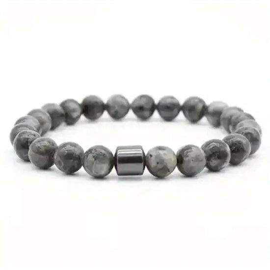 8MM Natural Stone Healing Crystal Stretch Beaded Bracelet For Men