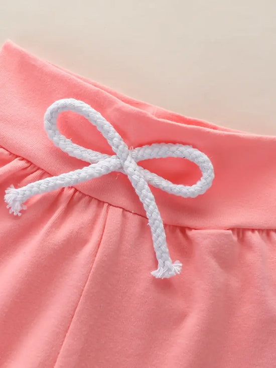 "MINI" 2pcs Baby Girl Letter Pattern Hoodie & Laced Pants