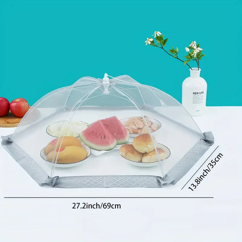 High Density Mesh Food Cover, Dustproof Food Cover, Multifunctional Pop Up Foldable High Density Mesh Tent, Blocks Flies, Mosquitoes, Suitable for Outdoor, Kitchen, Party Picnic, BBQ, Reusable Kitchen Supplies