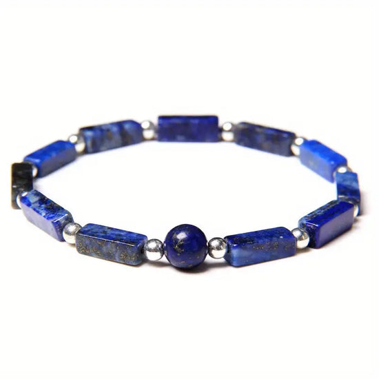 Rectangular Natural Stone Woven Bracelet for Men/Woman