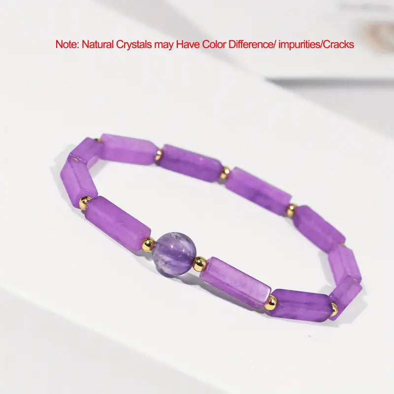 Natural Amethyst Body-Purify Slimming Bracelet, Stone Energy Bracelets For Women WEIGHT LOSS, FATIGUE RELIEF Healing