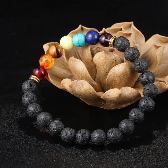 7 Chakra Healing Balance Beads Bracelet Yoga Life Energy Bracelet Lovers Casual Jewelry