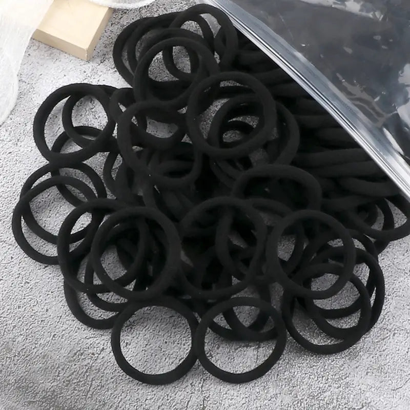 50pcs Solid Color Hairbands, Protects Hair from Breakage Soft Elastic Hairband, Everyday Hairbands, Bulk Hair Ties
