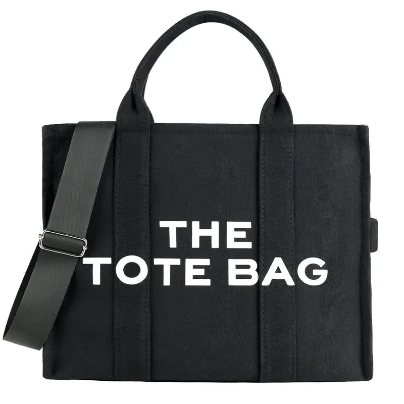 THE TOTE BAG - Large Canvas Capacity Tote Shoulder Bag with Adjustable Strap