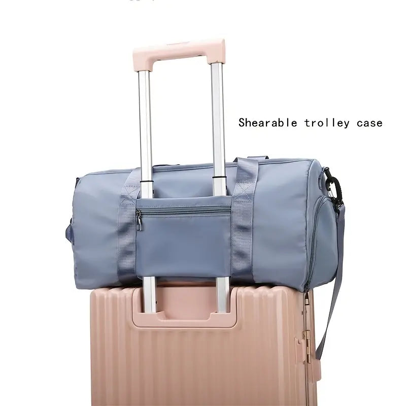 Large Capacity Travel Bag, Crossbody Luggage Duffel Bag, Sports Fitness Gym Bag For Yoga Swimming, Weekender Overnight Bag
